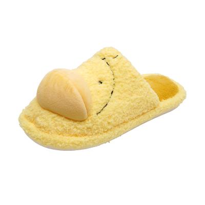 China Factory supply 2022 fashion trend small ducks direct logo yellow animal cute comfortable ladies fluffy slippers shoes for sale