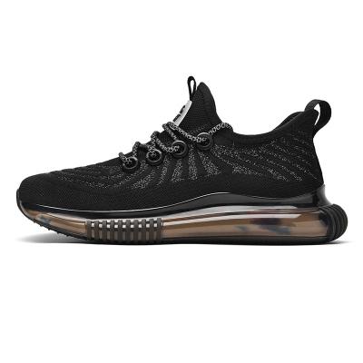 China OEM Fashion Trend Men's Sneakers Basketball Style Fly-weave Running Jogging Sports Shoes Fashion Trend Inspired Stylish Shoes Sporty Inspired Light Weight Sneaker for sale