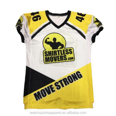 China Wholesale Custom Reversible American Football Antibacterial Soccer Jersey Uniform Shirt for sale