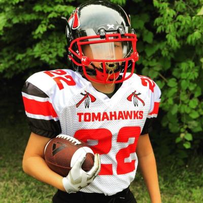 China Antibacterial Custom Design Sublimation Mesh Kids American Football Jersey for sale