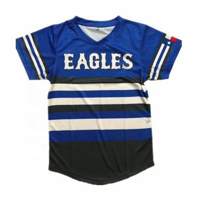 China Breathable Wholesale Custom Design Sports Team Kids Baseball Jersey Uniform Shirts for sale