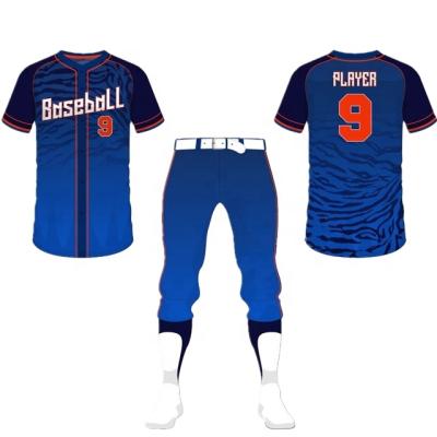 China Breathable Custom Design Youth Full Kit Baseball Uniform Long Baseball Pants Shorts for sale