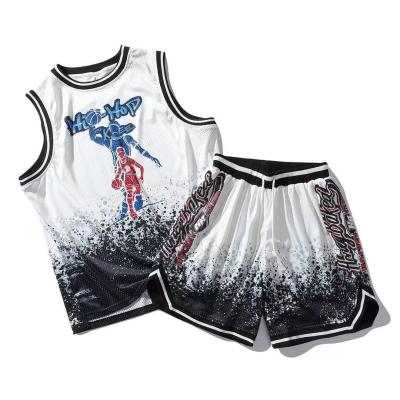 China Antibacterial Custom Sports Team Wear Classic Mens Basketball Uniforms With Logo for sale