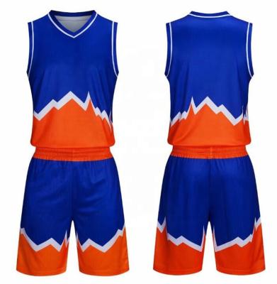 China Latest Design Breathable Custom Sublimated Basketball Tank Top Adults Basketball Tank Tops Sets Basketball Uniform for sale