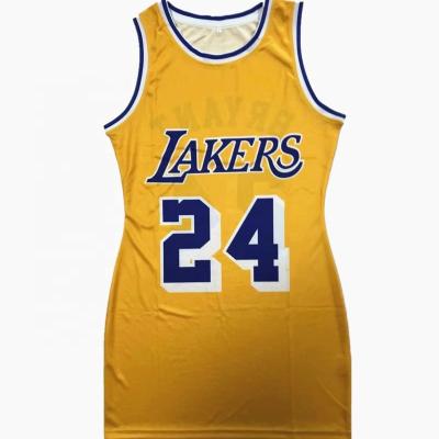 China Antibacterial Custom Logo Sublimation Print Women Authentic Tank Dress Basketball Cut Plain for sale