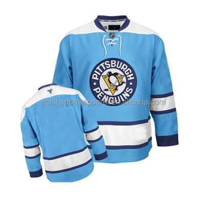 China breathable & durable custom design canada penguin team mens youth ice hockey jersey free shipping for sale