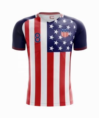 China Shorts Custom Polyester Striped Soccer Jersey From China Soccer Shirt Manufacturer for sale