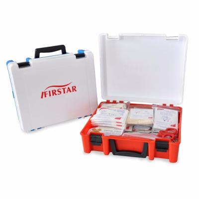 China PP Empty Small Green First Aid Box With Molded Treated Team First Aid Kit Portable Emergency Case for sale