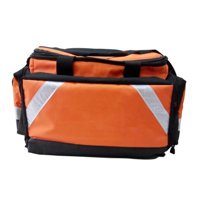 China Polyester Emergency Bag Four Pockets Reflective Brand Ambulance Trauma Bag Professional First Aid Bag Side First Aid Bag With Shoulder Strap And Handles for sale