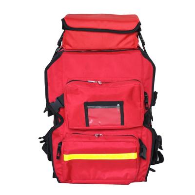 China Waterproof Red Bag Kit Ambulance First Aid Bag Emergency Trauma Tactical Medical Bag Heavy Duty Durable Plastic Large for sale