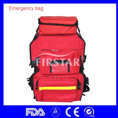 China For Custom High Quality Medical Responder Backpack First Aid Bag 35 x 27 x 64cm CE First Aid Devices First Aid Bag Class II FS-9214 ISO for sale