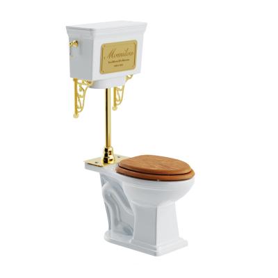 China Traditional Traditional High Low Toilet WC Tank And With Flush Hose Kit for sale