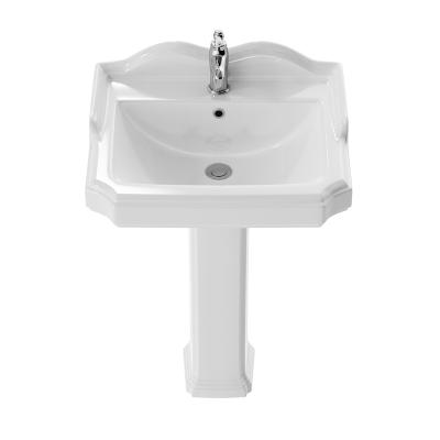 China Traditional classic traditional basin with full pedestal sink for sale