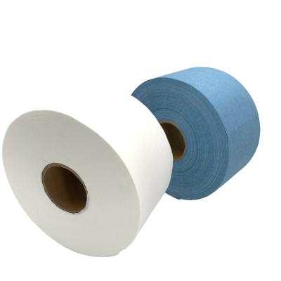 China Industrial Cleanroom Plus Jumbo Wiper Roll 55%Cellulose + 45%Polyester for sale