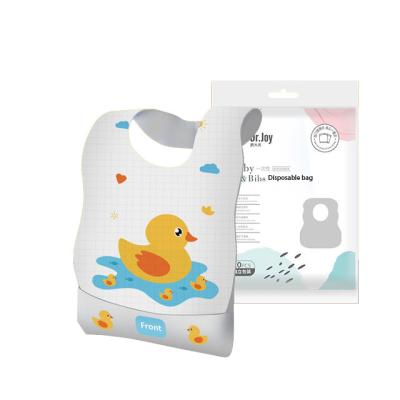 China Amazon Hot Selling Classic One Time Use Baby Bibs Disposable Waterproof Bibs for sale