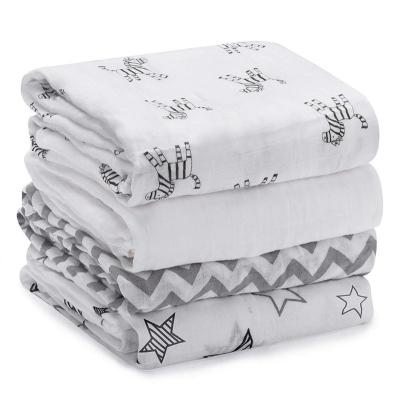 China China Supplier PORTABLE Wholesale Muslin Organic Cotton Bamboo Baby Wrap Covering for sale