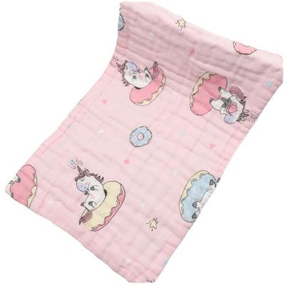 China 6 Layers 25*50 Wrinkled Square Cotton Child Baby Face Towel Bubble Gauze Saliva Towel for sale