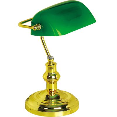 China Classic modern special design banker glass table lamp for sale