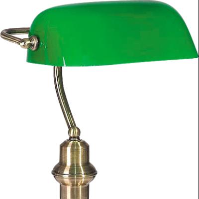 China Retro Modern Industrial Banker Lamp 40W Modern Green E27 Table Lamp for sale