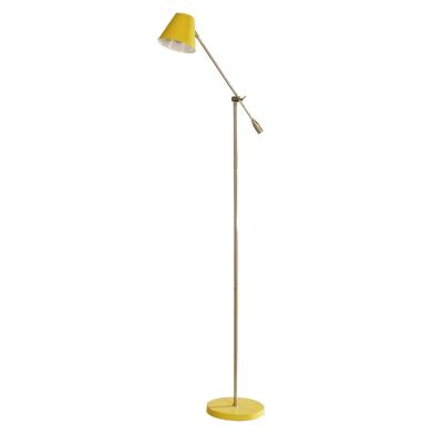 China Nordic Modern Minimalist LED Metal Yellow Orange Floor Lamp for sale