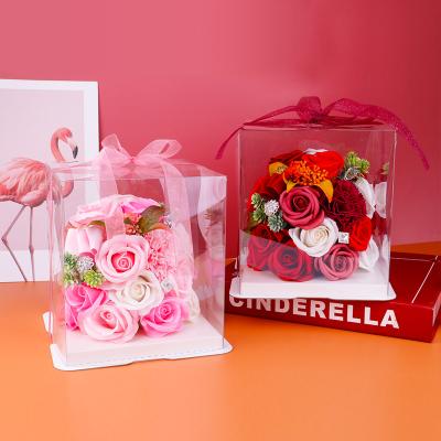 China Wholesale Durable Eternal Preserved Artificial Flower Arrangements In Perfume Rose Box Assembled Preserved Roses In Gift Box for sale