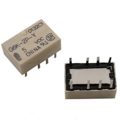 China Standard Signal Relay 8pin For Relay 10*6.5*5mm 5V DIP G6K-2P-Y-5VDC G6K-2P-Y 12VDC 24VDC for sale