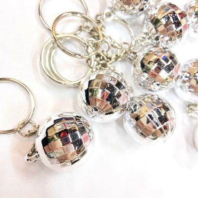 China Durable Luminous Reflective Disc Keychain Disc Ball Decorations Disco Ball Party Christmas Tree Durable Holiday Decorations Party Supplies for sale