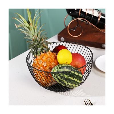 China Hot Sale Food Rust Prevention Storage Basket Kitchen Wire Fruit Storage Baskets for sale