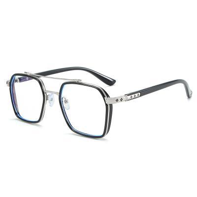 China 2022 Large Frame Optical Sight Glasses High Quality Square Anti Blue Light Glasses Ray Reading Anti Blue Light Computer Blocking Glasses for sale