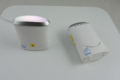 China 2.4GHz draadloze Digitale Audiobabymonitor met Kleurrijke LEIDENE Lichten Te koop