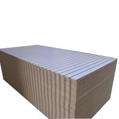 China 15mm18mm Moisture Proof Melamine Slot MDF , Slats Wall for sale