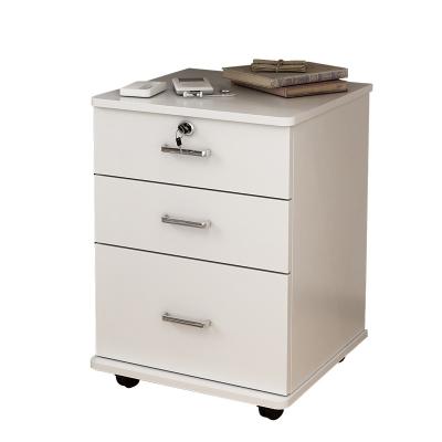 China (Other) Adjustable Cheap Mobile Modern Wooden File Cabinet With Keys With 3 Drawer for sale