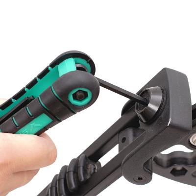 China 9 in 1 Multi-size Wrench Fix Repairing Bow Archery Accessories Portable 9 in 1 Allen Key Wrench for sale