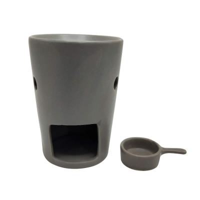 China Modern Ceramic Essential Aroma Tea Light Mini Candle Matte Europe Style Aroma Tea Light Incense Burner for sale