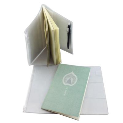 China Promotion A5 Size Waterproof PVC Notebook Students Eva Notepad With Pocket Screen Printing Custom Logo for sale