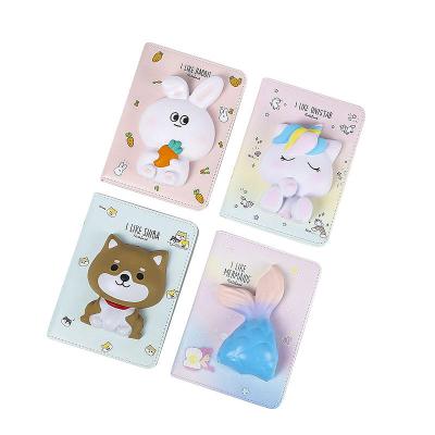 China Customizable Hardcover Creative Slow Rebound Squishy Cute Decompression Custom Notebook for sale