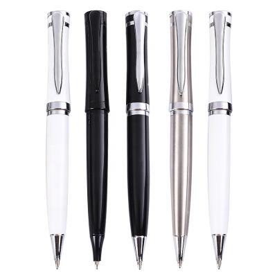 China Rotary Creative Grease Pen Business Manufacturer Wholesale Gifts Metal Ballpoint Pen Conference Office Customization for sale