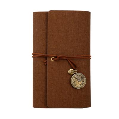 China Promotion Manufacturers Wholesale Office Supply Customized Logo Pu Leather Bind Soft PU Notebook With Metal Tags for sale