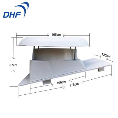 China Workshop Factory 750w FRP Roof Exhaust Fans Material Ventilation Price for sale