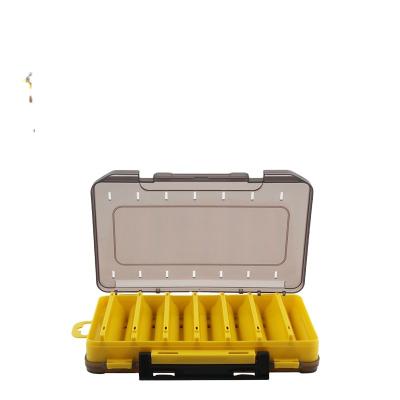 China Plastic Fishing Rushed One 14 Compartment Double Sided 19cm 12cm 3.6cm Storage Tackle OpenFishing Tackle Box Bait Box for sale