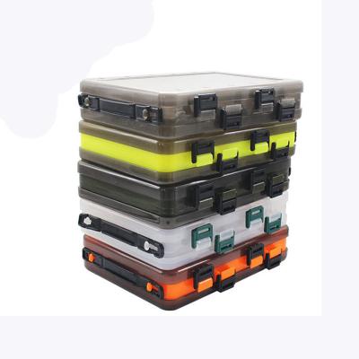 China Plastic Fishing Double Sided Fishing Tackle Box, Plastic Storage Organizer, 14 CompartmentsFishing Tackle Boxes for sale