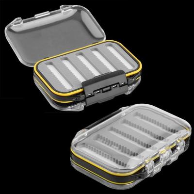 China Portable pocket fishing tackle plastic box, saltwater double-sided flying practical accessories. Fishing tackle boxes for sale