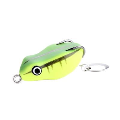 China Fishing Best Fish King - Plastic Pipe Bait, Metal Spoon Frog 7.6g, Artificial Snakehead Double HookFishing Lures 3D Eye for sale