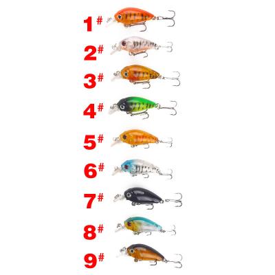 China Luya-4.5cm/3.8g fishing floating hard bait, fake fishing tackle products, mass supplyFishing lures 7 for sale