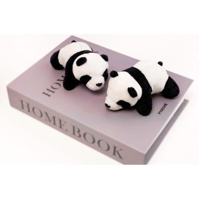 China Fashion Cartoon Panda Brooch Dolls Plush Eco-friendly Material Toys For Sale With Factory Price for sale