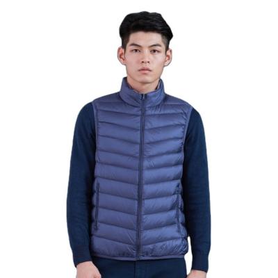 China Plus size white duck down vest men's light and thin style wear short vest inside and outside the 2023 new men's slim vest for sale