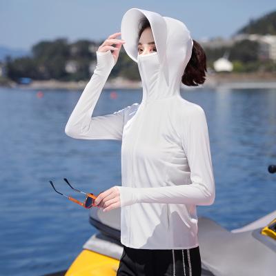 China Sunscreen anti-shrink clothing for women summer breathable thin recycling coat in 2023 the new and UV-proof sunscreen 5539# for sale