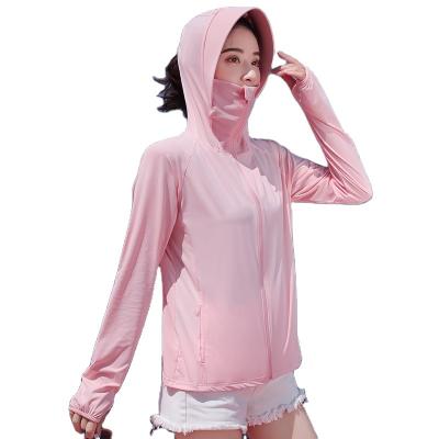 China 2023 Summer Anti-Shrink Female Fishing Outdoor Hooded UV Proof Thin Rise Coat 5528 Sun Clothing Shorts Suit Shorts for sale