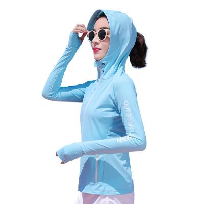 China Sun-protective Thin Breathable Anti-ultraviolet Silk 5590 Sunscreen Clothing Ice Sunscreen Clothing Women Outdoor Summer Anti-shrink for sale