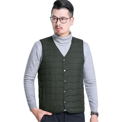 China Mens Windproof Lambswool Thicken Sleeveless Vest Jackets Men Waterproof Winter Warm Casual Coats Spring Windproof Vest Jacket for sale